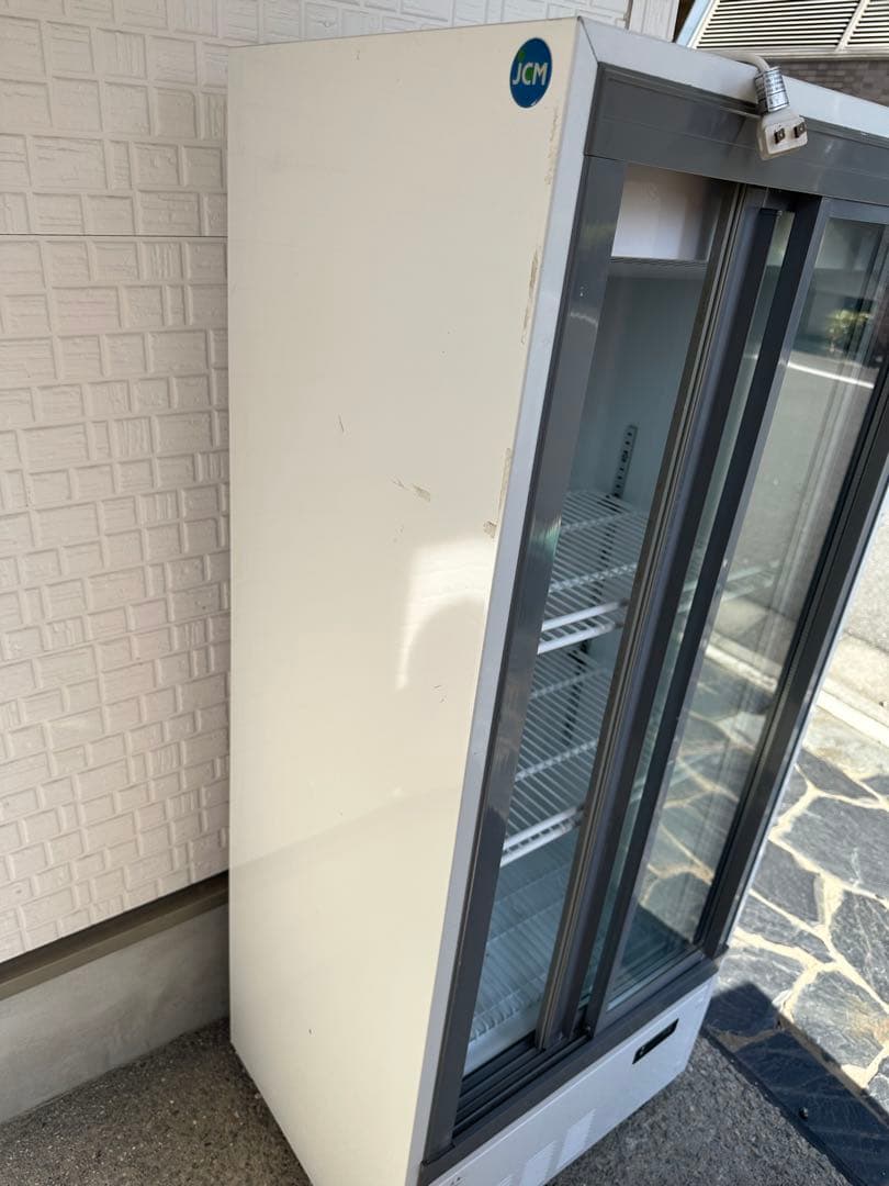 ガラス扉冷蔵庫 ホワイト 3段