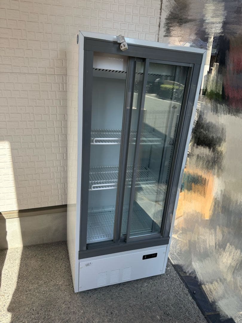 ガラス扉冷蔵庫 ホワイト 3段