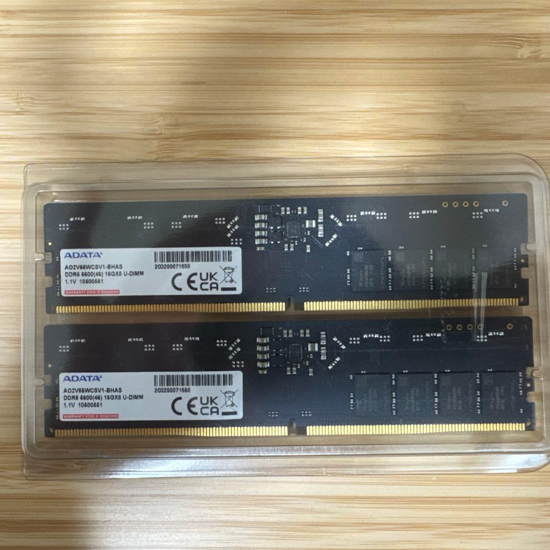 な*ん様 DDR5-5600 U-DIMM メモリモジュール （16GB×2枚）