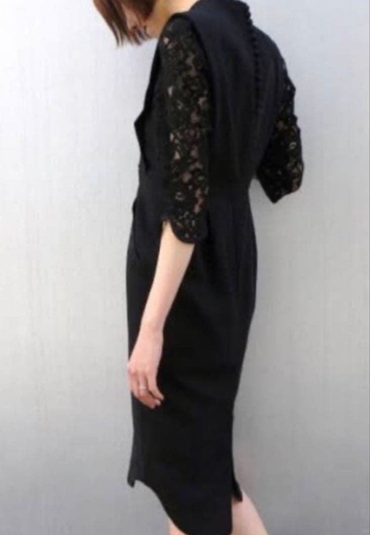 美品✨ Mame Kurogouchi Lace Sleeve Dress