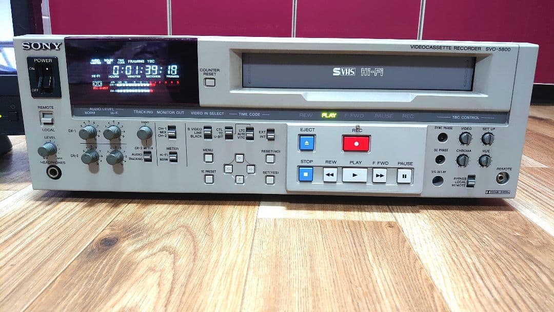 ★【中古/動作品 】★ SONY SVO-5800/S-VHS/再生確認済み】