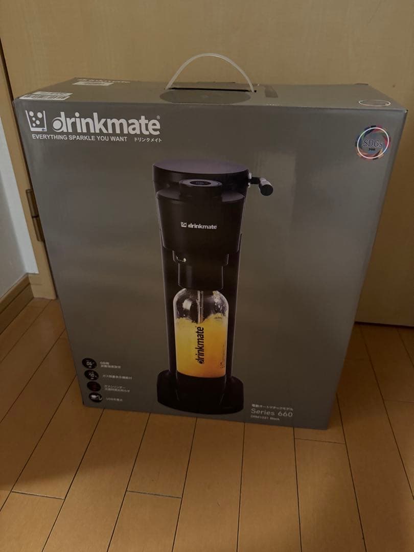 drinkmate Series660 ブラック 炭酸水メーカー 付属ボトル無し