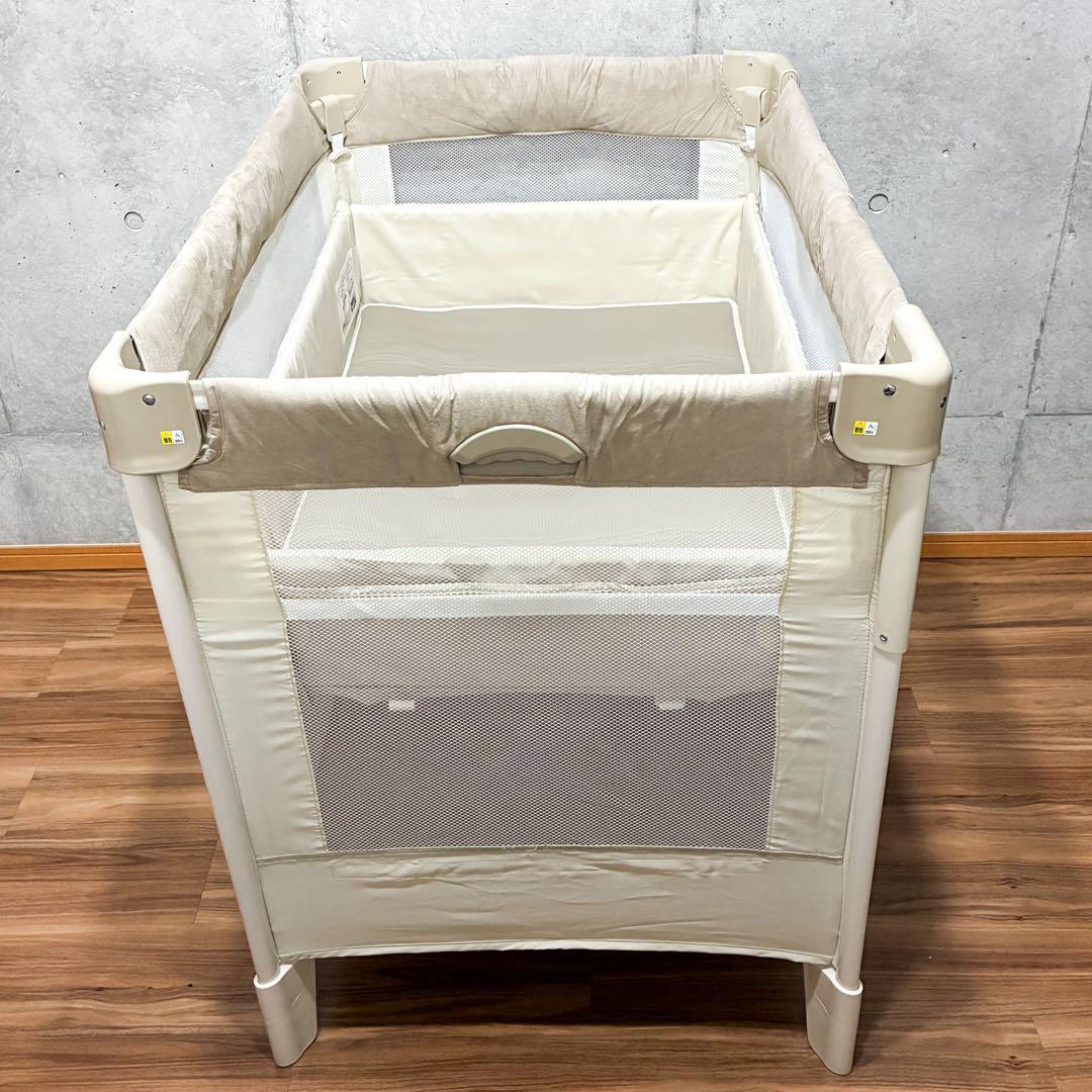 Aprica ココネルエアープラス ベビー ベッド シュークリームGR