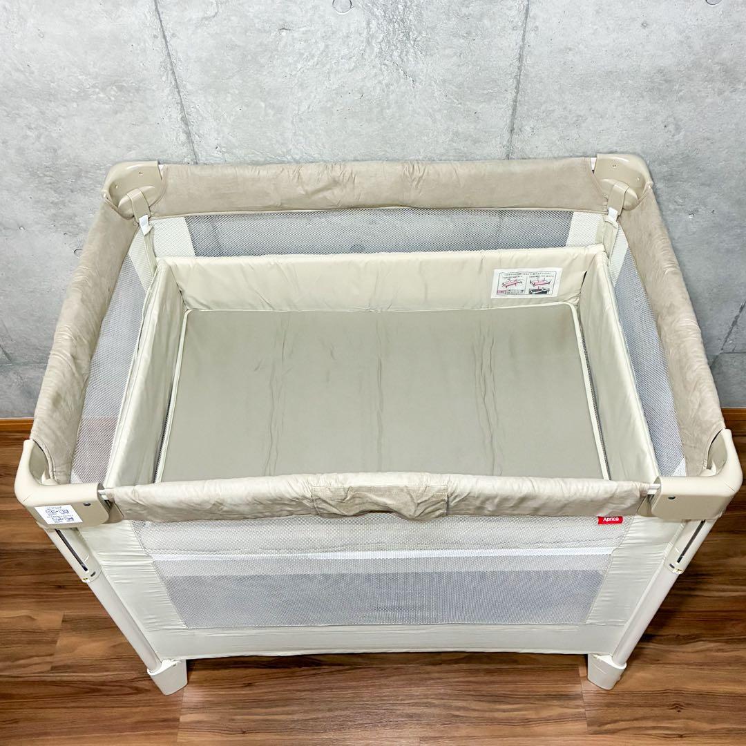 Aprica ココネルエアープラス ベビー ベッド シュークリームGR