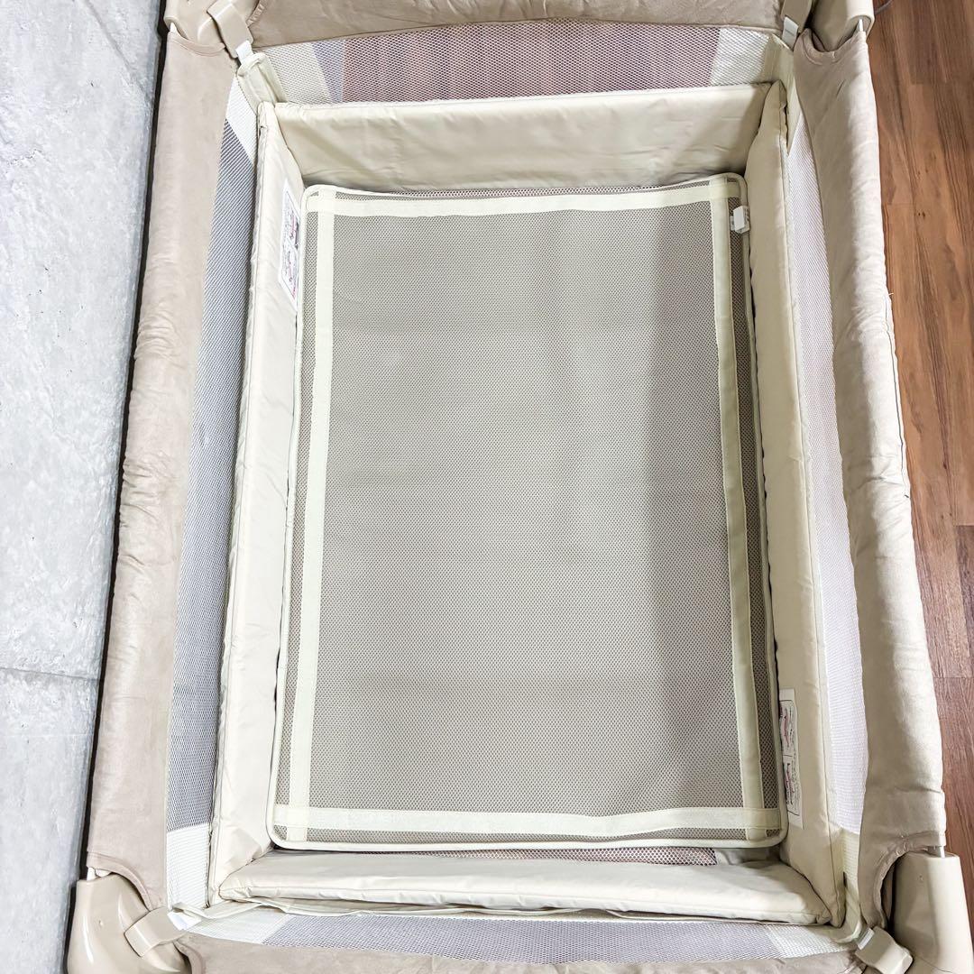 Aprica ココネルエアープラス ベビー ベッド シュークリームGR