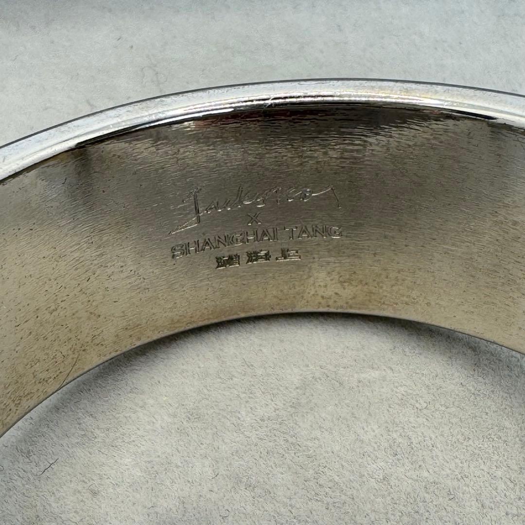 【人気】SHANGHAI TANG ブレスレット　バングル　シルバー　ブルー