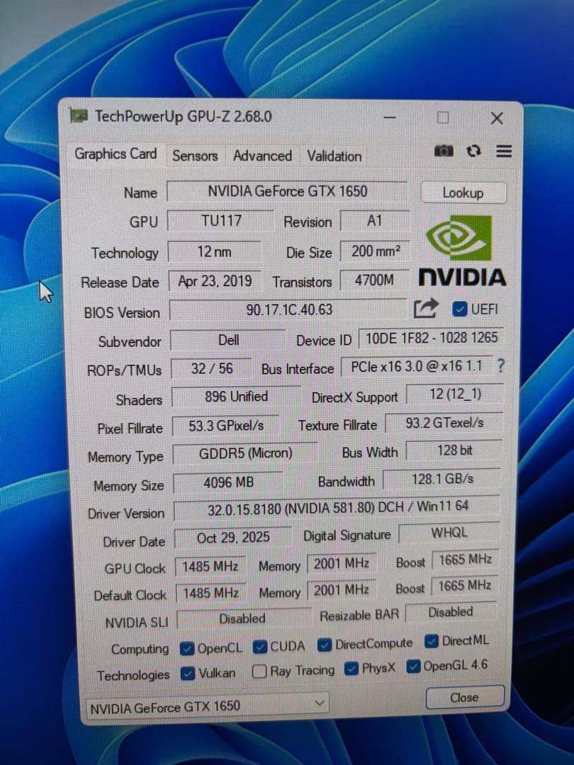 Windowsデスクトップ Fujitsu ESPRIMO D588/T i7 8700 GTX1650