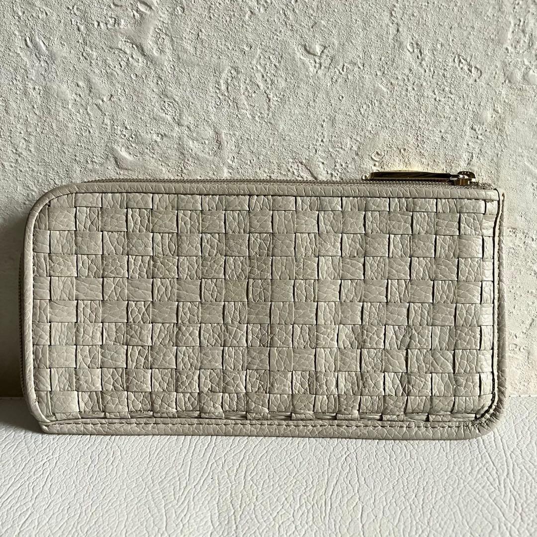 ATAO アタオ スリモ L字財布 ロングウォレット エクリュ メッシュ