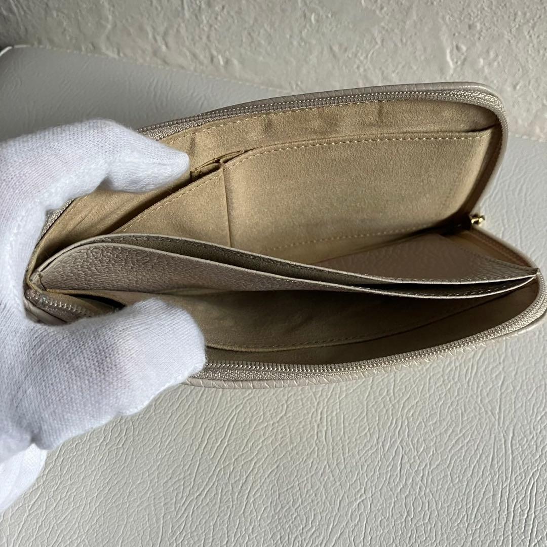 ATAO アタオ スリモ L字財布 ロングウォレット エクリュ メッシュ