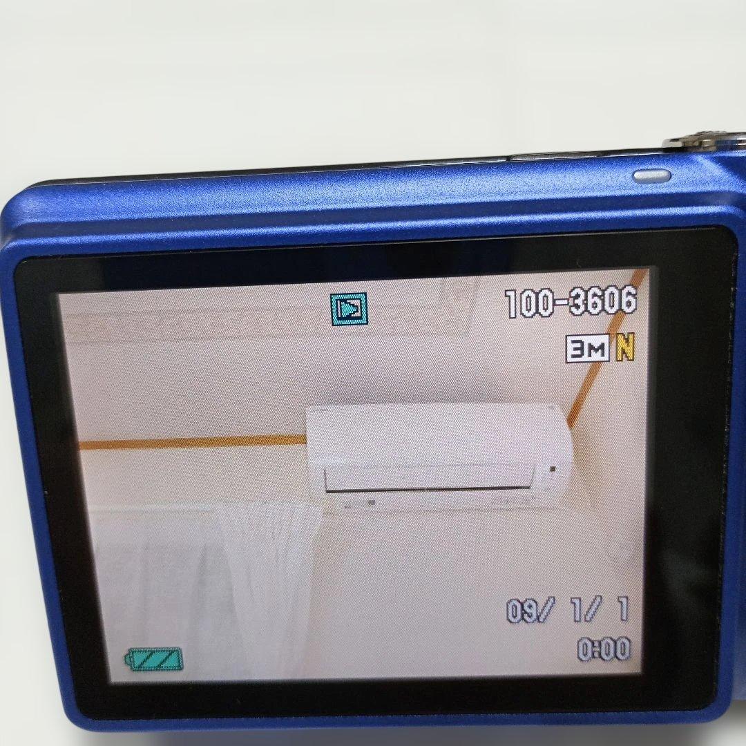 【美品】デジタルカメラ　CASIO　EXILIM EX-Z330　ブルー　中古