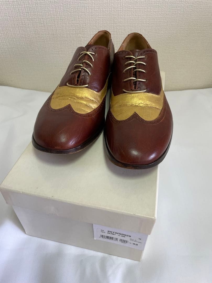 伊製 マルタンマルジェラ22 ウイングチップ ペイントデザイン43 アーカイブ