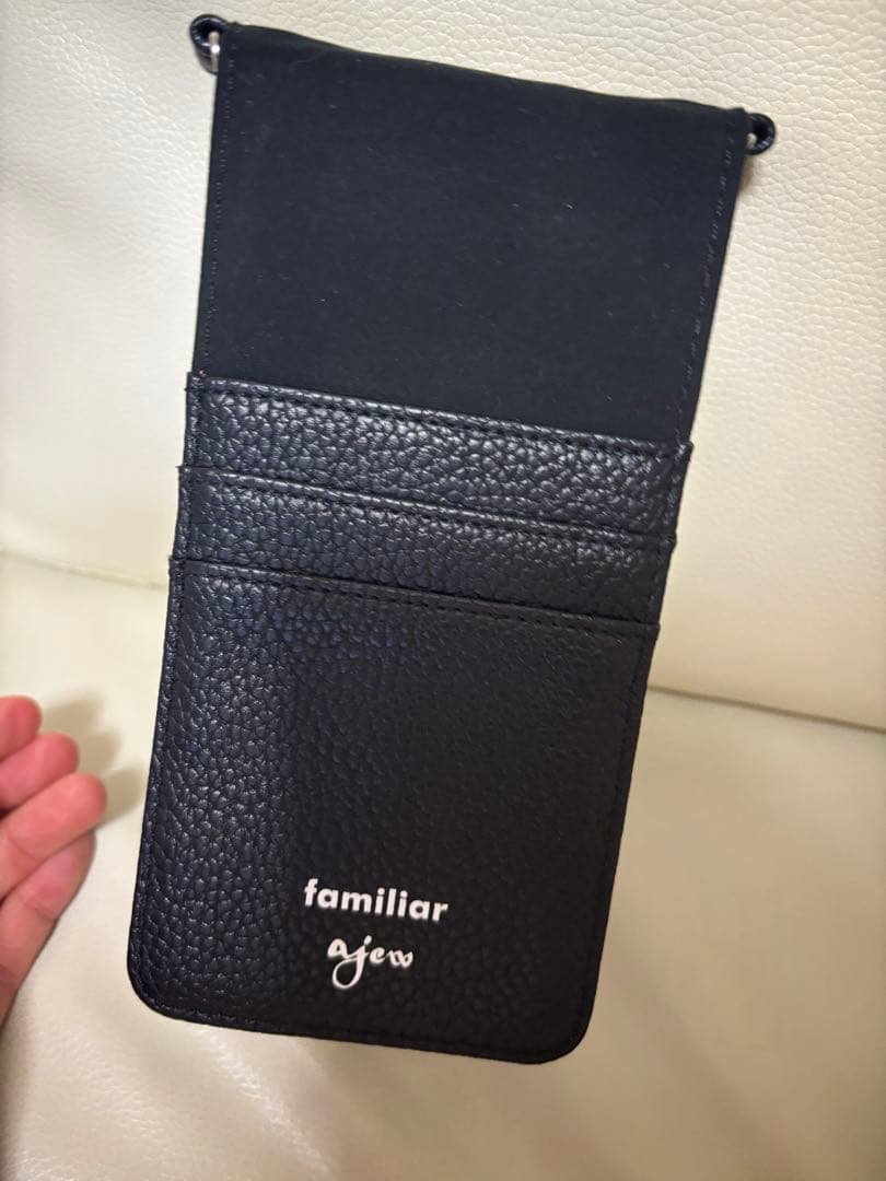 familiar ajew ブラック ケース　ネイビー　新品未使用