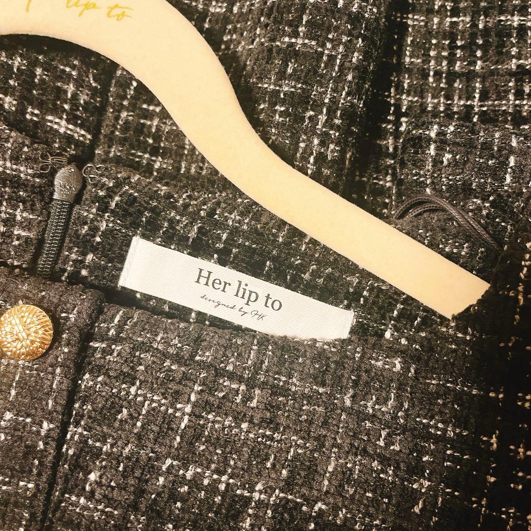 ワンピース Mondrian Tweed Mini Dress / Her lip to