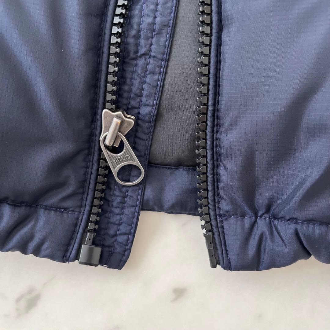 美品♪ポロラルフローレン　L ダウンベスト　RL/150 ネイビー×ブラック