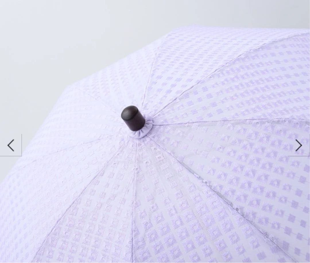 ボンボンストア　日傘　スクエアエンブロイダリー日傘（ラベンダー）