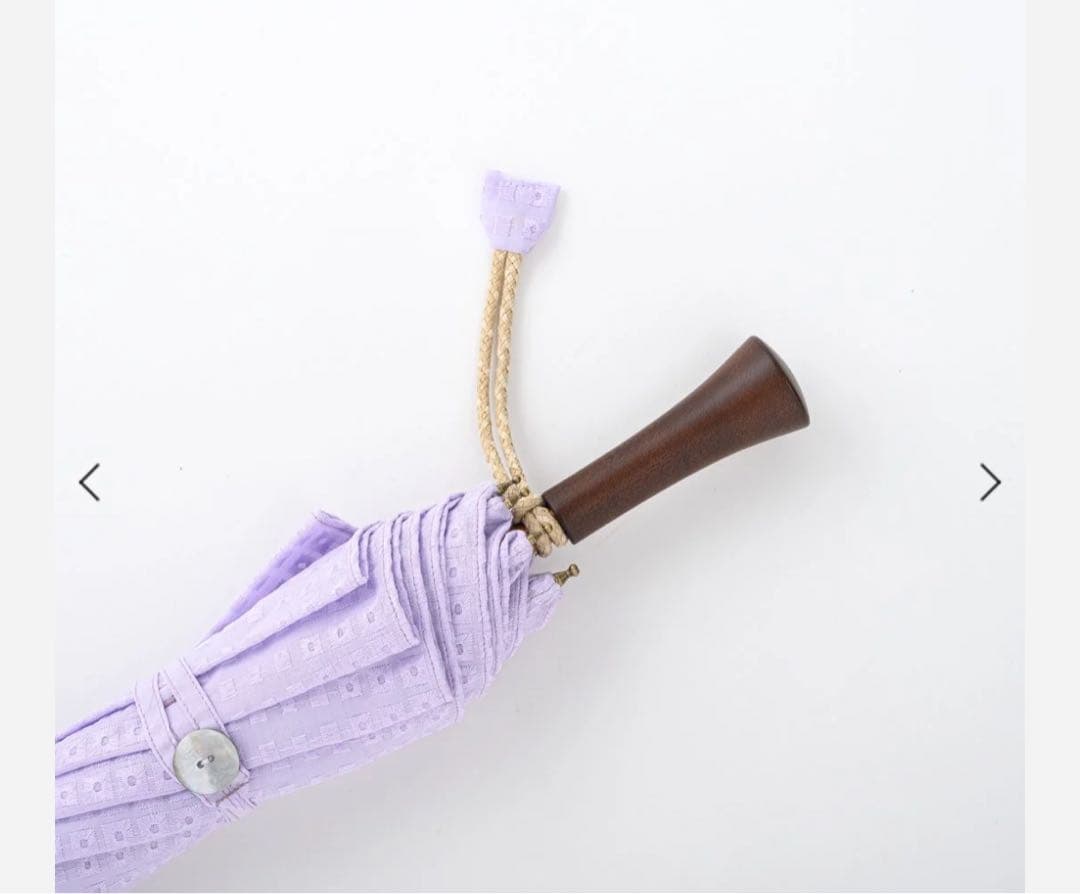 ボンボンストア　日傘　スクエアエンブロイダリー日傘（ラベンダー）