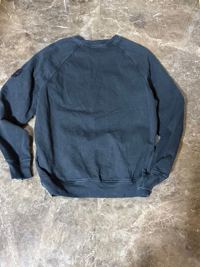 【2024モデル】Stone  ブラック　クルーネック トレーナー