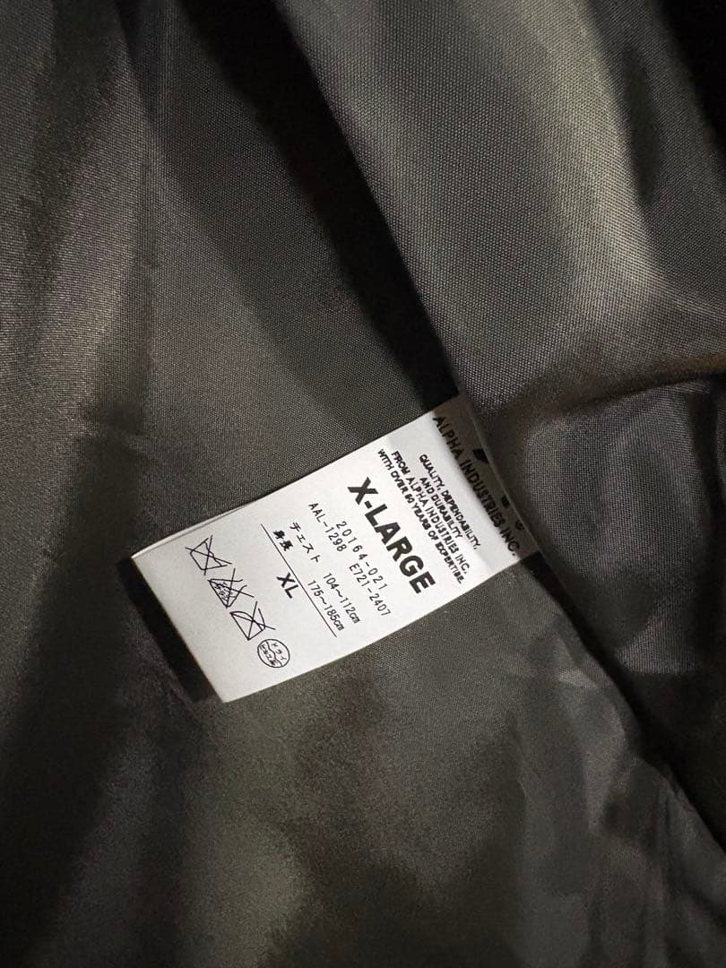 ★くまげ★ アルファ インダストリーズ★Nー3B★X-LARGE★