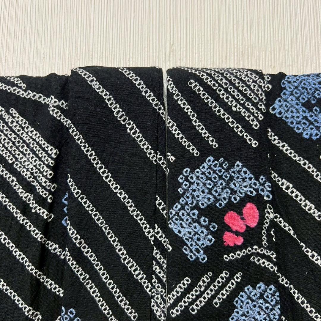 KL3191 有松鳴海絞り 浴衣 身丈155cm 夏着物 木綿