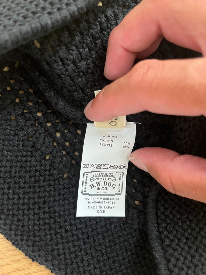 帽子 THE H.W.DOG&CO. COTTON KNIT HAT