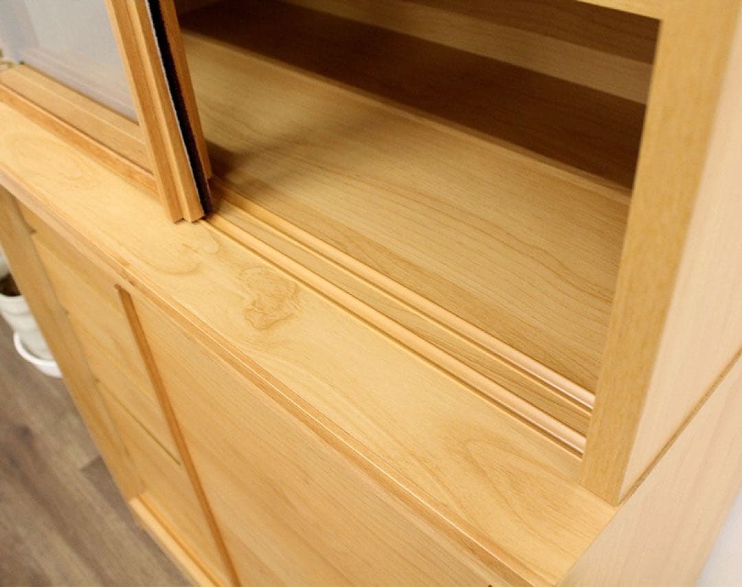 アウトレット★食器棚 カップボード 北欧風 フリーボード キャビネット 幅80