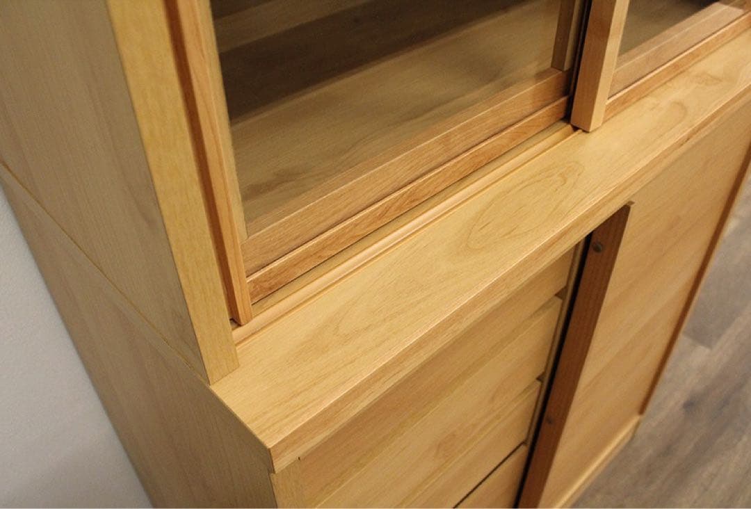 アウトレット★食器棚 カップボード 北欧風 フリーボード キャビネット 幅80