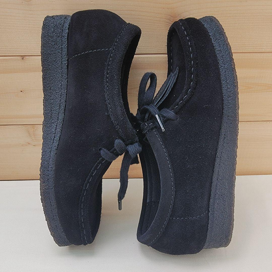 クラークス ワラビー ロー カット ブラック スエード 黒 UK4 23cm