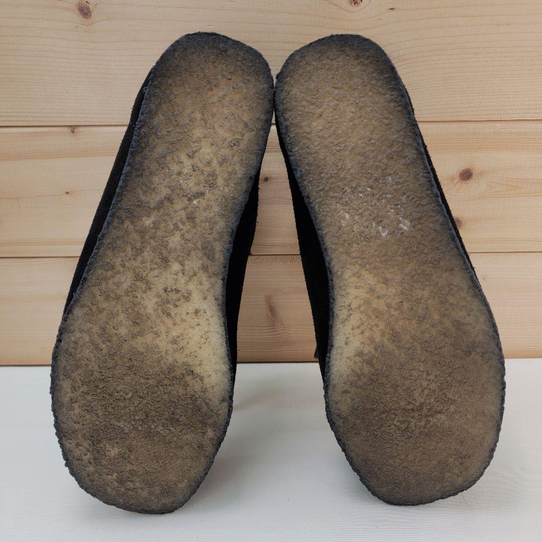 クラークス ワラビー ロー カット ブラック スエード 黒 UK4 23cm