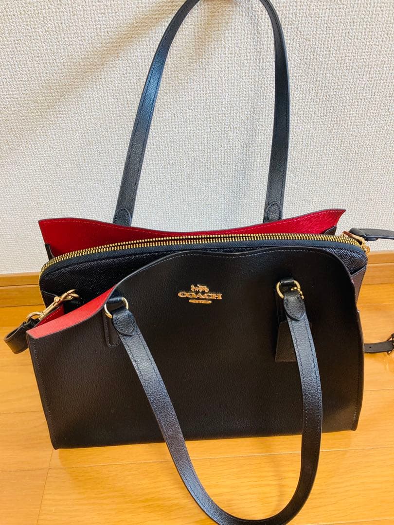 【COACH（コーチ）】トート ビジネスバッグ　黒　A4対応