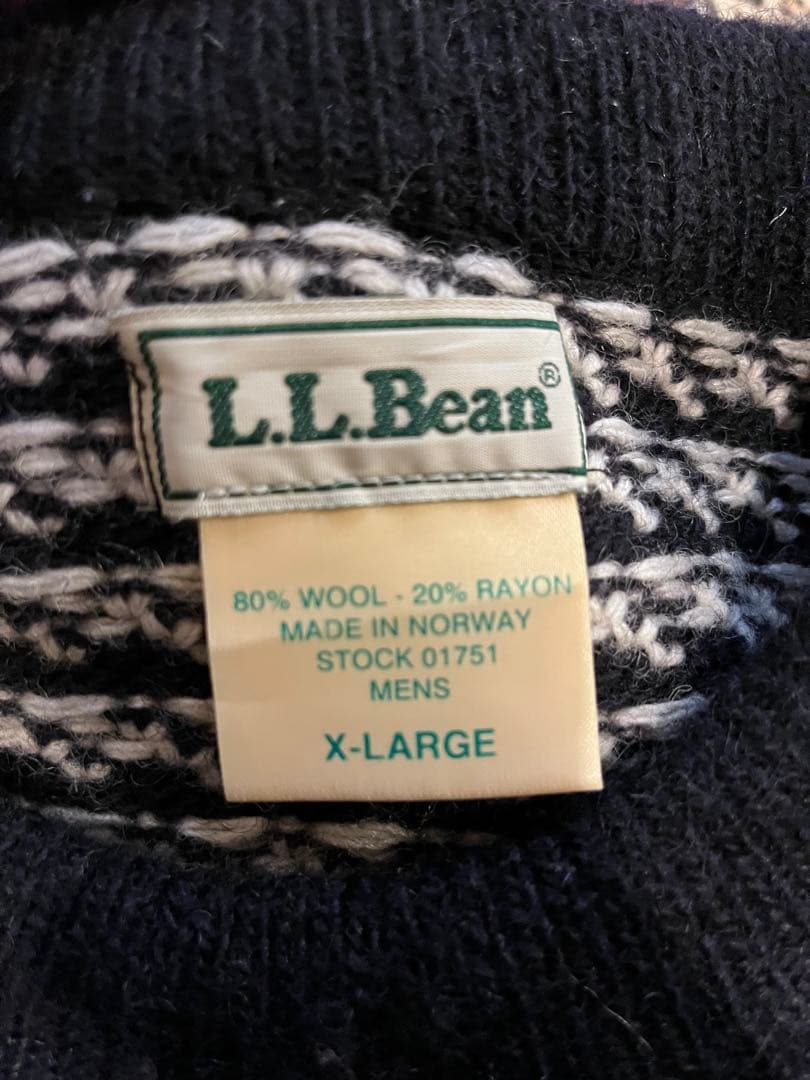 70-80s L.L.bean エルエルビーン バーズアイニット