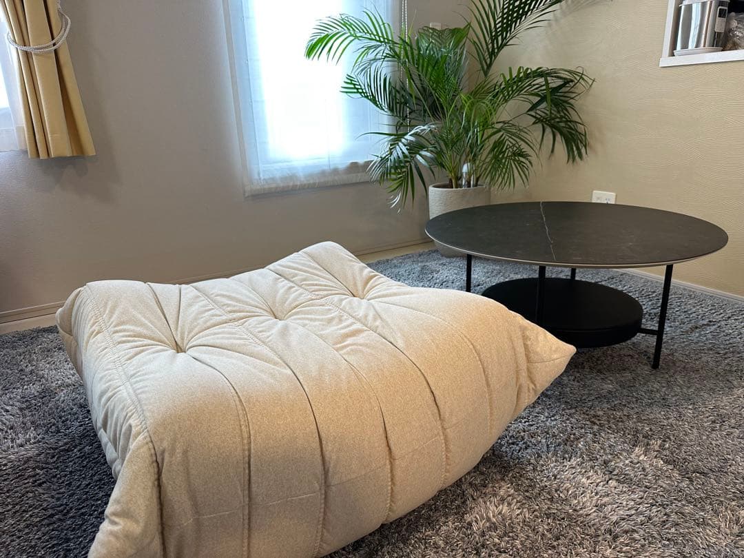 正規品　リーンロゼ　50周年　パフ　オットマン　DENDEN アイボリー