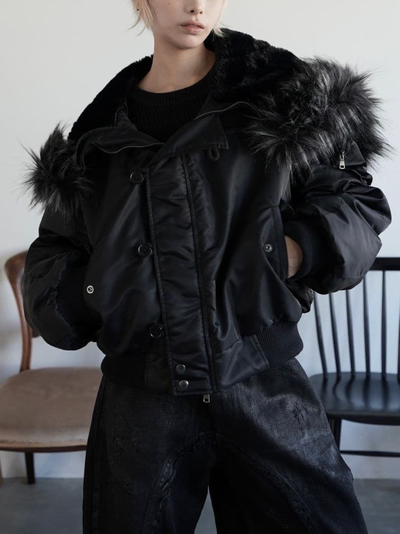 ジャケット・アウター N-2B cropped hood blouson (nylon)