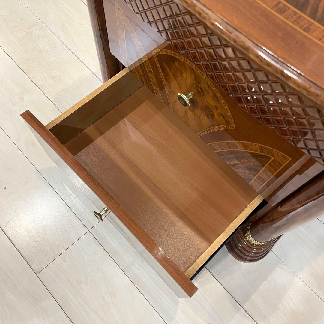 【美品】イタリア製 サルタレッリ 象嵌 サイドチェスト 高級インテリア 収納