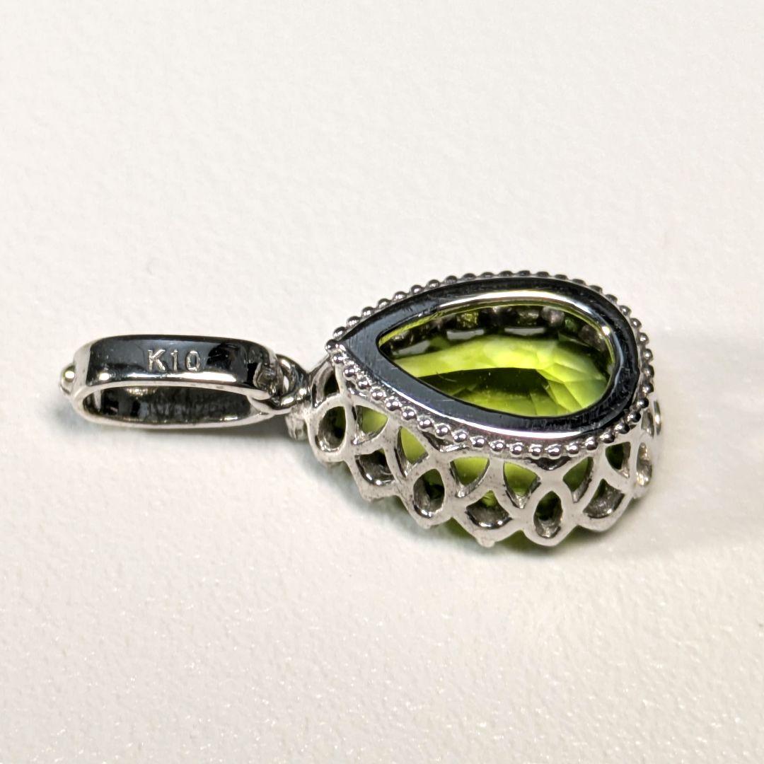 t*n様 K10 WG 高品質ペリドットペンダントトップ