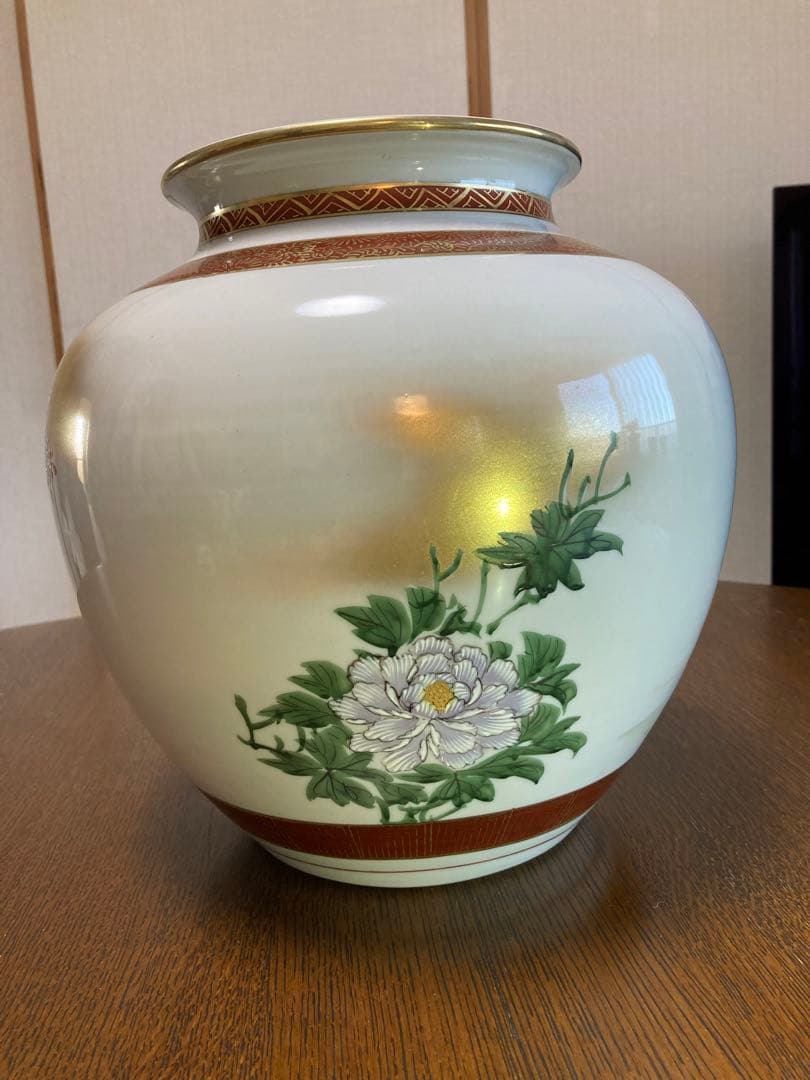 九谷焼き　花瓶　桐箱付き