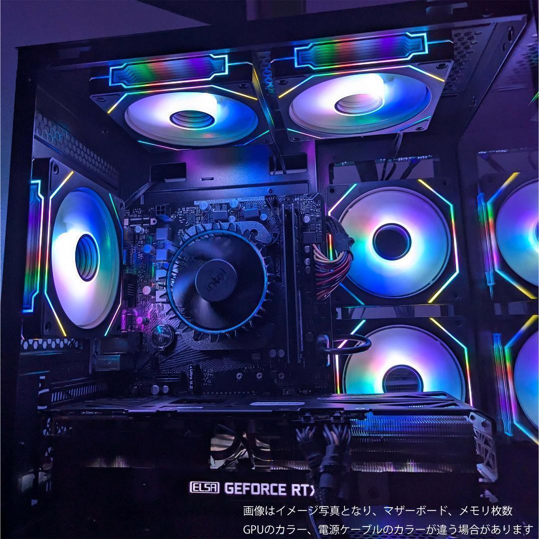 【新品パーツ】黒い光る✨ゲーミングPC✨フルセット✨RTX4070Ti