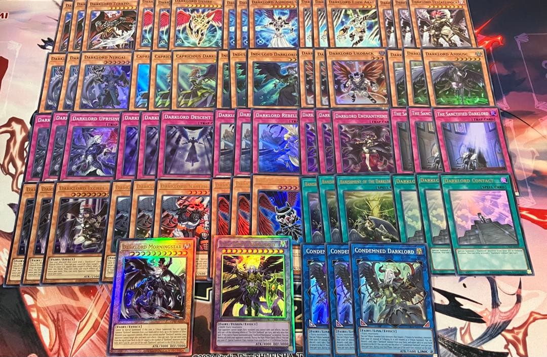 遊戯王　泰亜版　堕天使　65枚セット　デッキパーツ