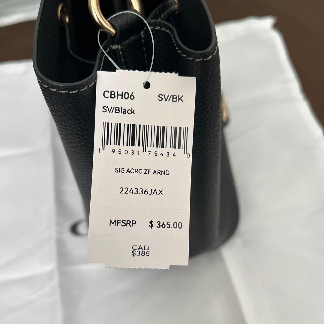 ★新品未使用★COACH コーチ ローアン バケット バッグ 黒 ブラック