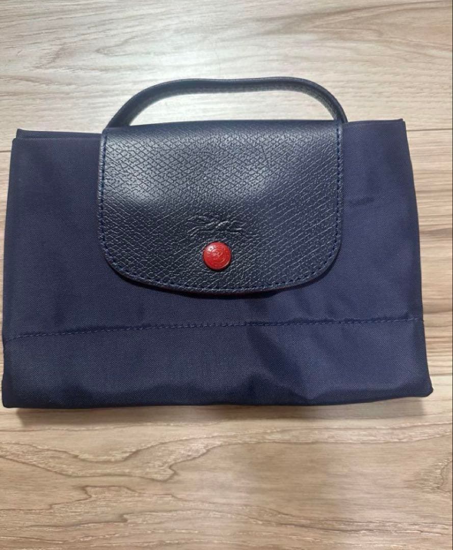 【超美品】ロンシャン ブリーフケース ネイビー ル・プリアージュ クラブ