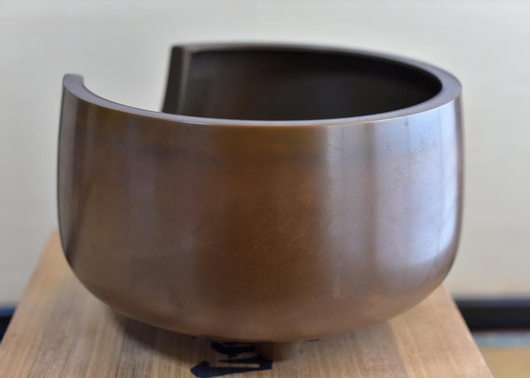 値下げ、鋳銅　秀山作　道安型風炉4点組　囲炉裏、ヒ－タ－　お茶道具/共箱