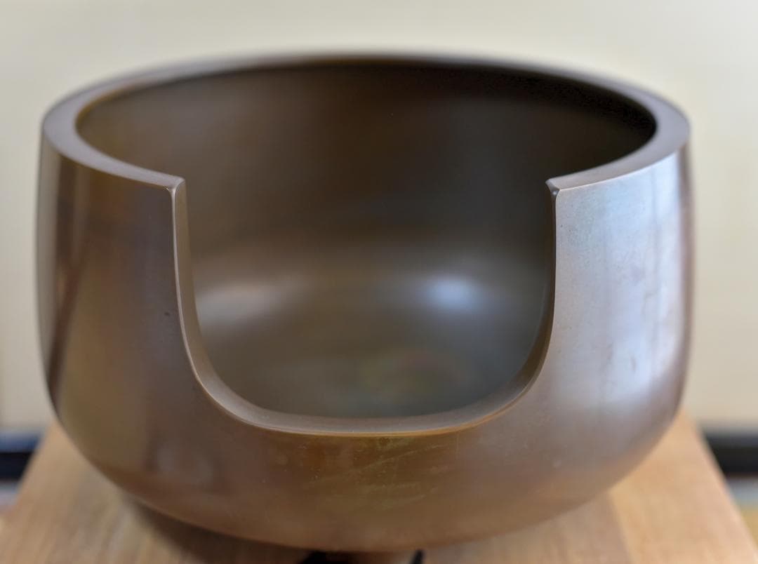 値下げ、鋳銅　秀山作　道安型風炉4点組　囲炉裏、ヒ－タ－　お茶道具/共箱