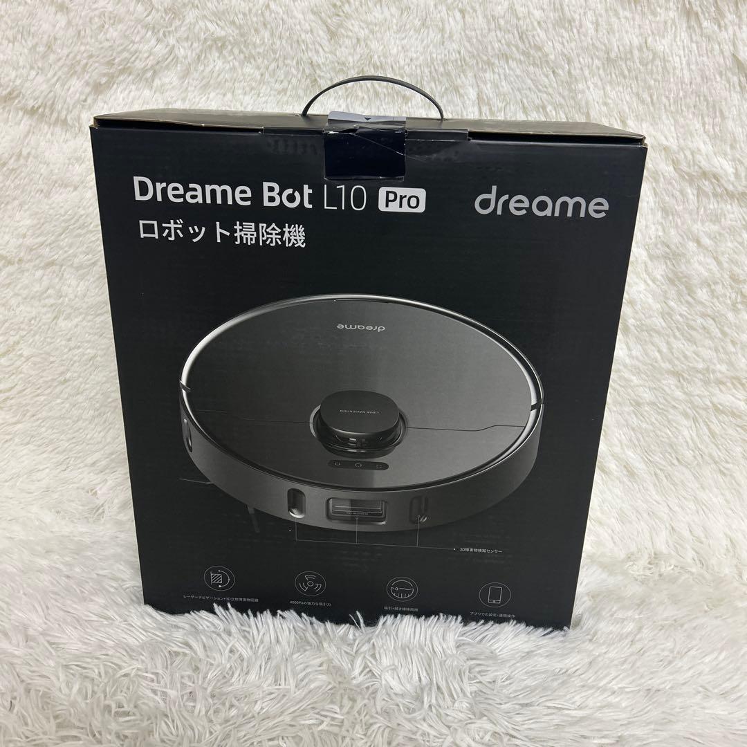 【未使用】Dreame L10Pro ロボット掃除機 水拭き ブラック　①