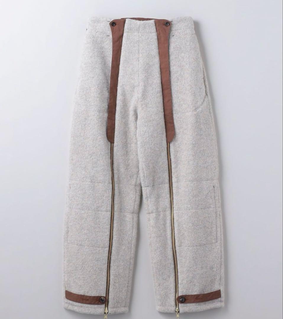 6 (ROKU) ボアジップパンツ 34サイズ