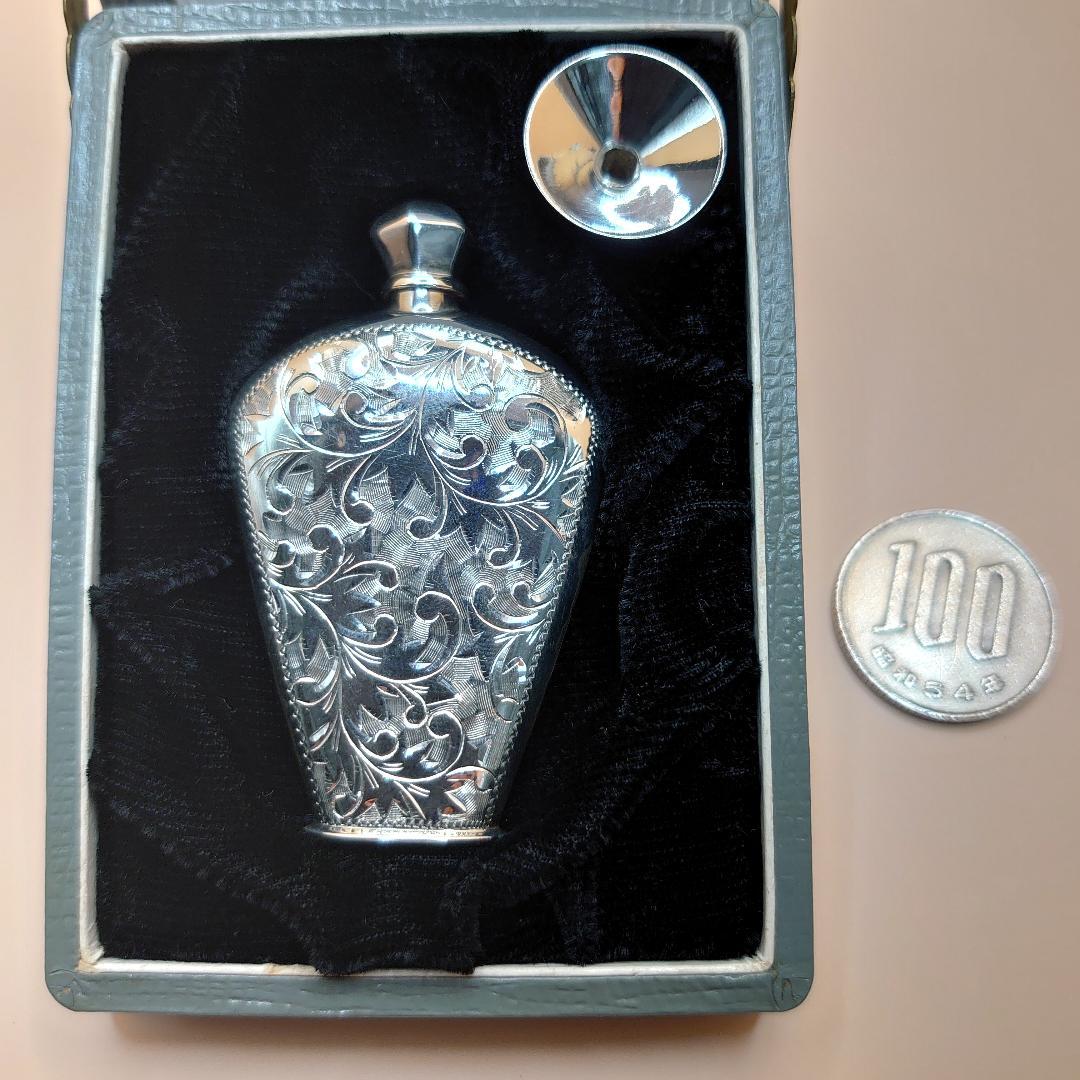 アンティーク　香水 ボトル　スターリングシルバー　銀製