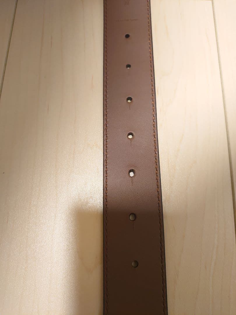 ロエベ　アナグラム　ベルト　リバーシブル　ブラック　タン