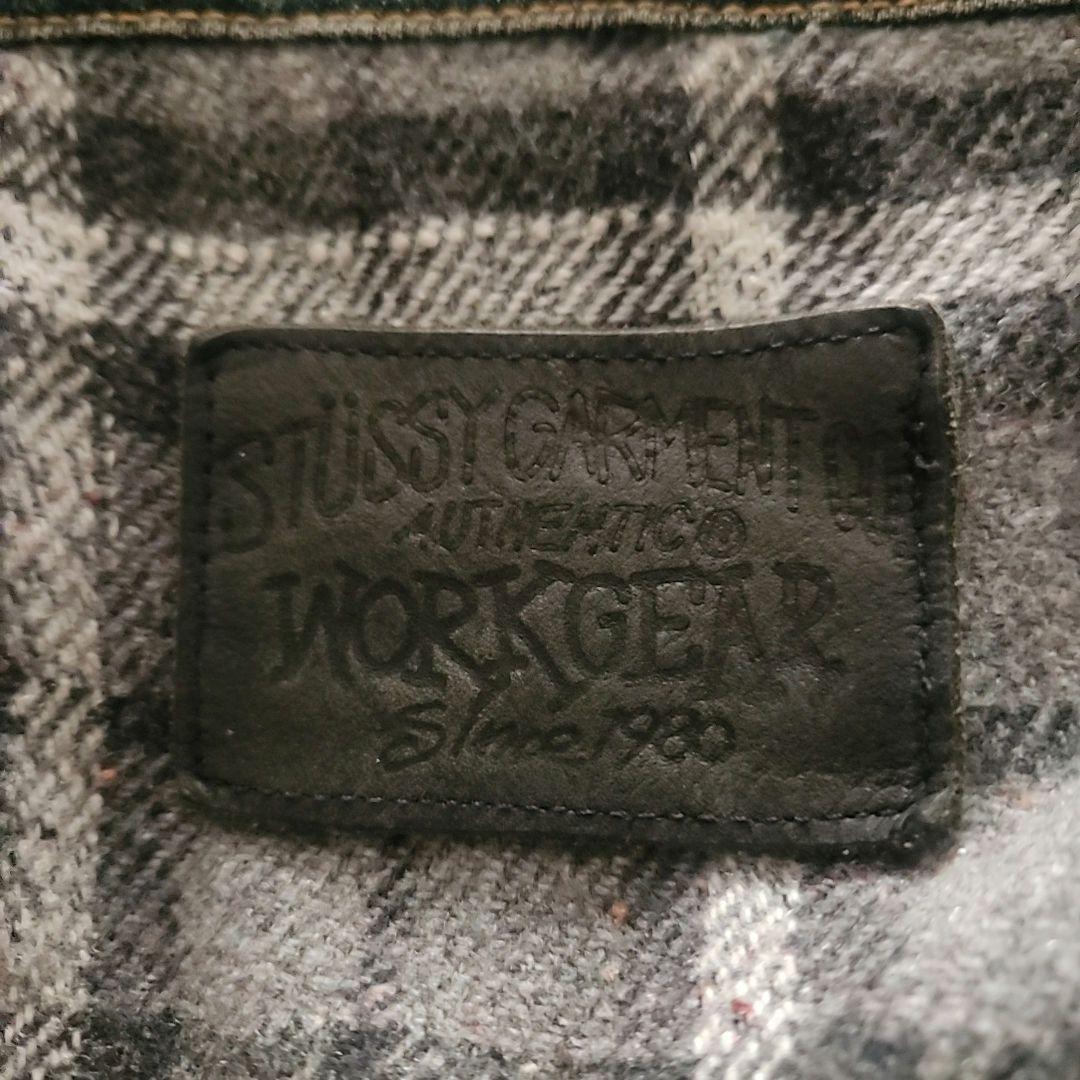 【人気トレンド】オールドステューシー 裏地チェック デニムジャケット