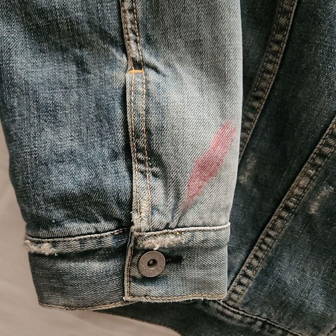 【人気トレンド】オールドステューシー 裏地チェック デニムジャケット