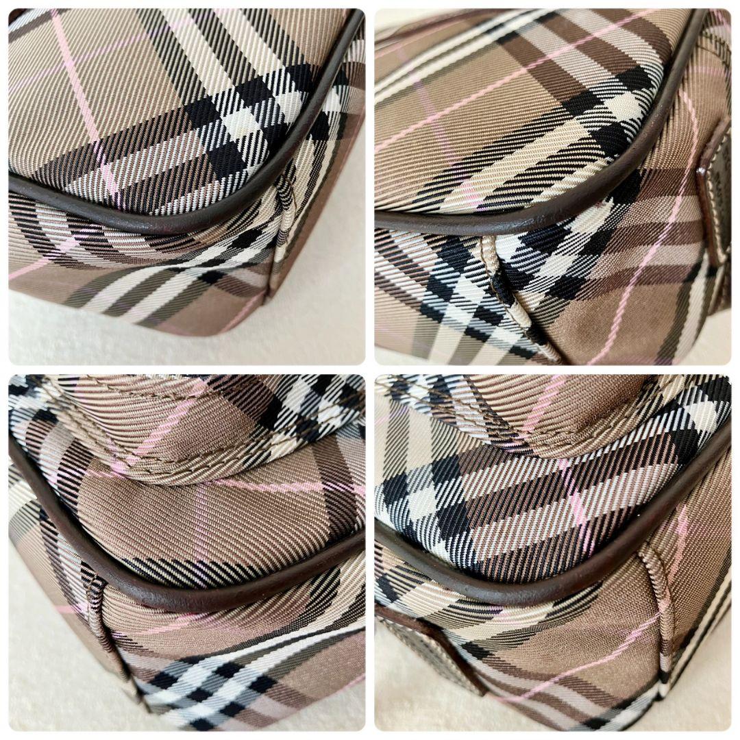 バーバリー ブルーレーベル ショルダーバッグ ポシェット ノバチェック ブラウン