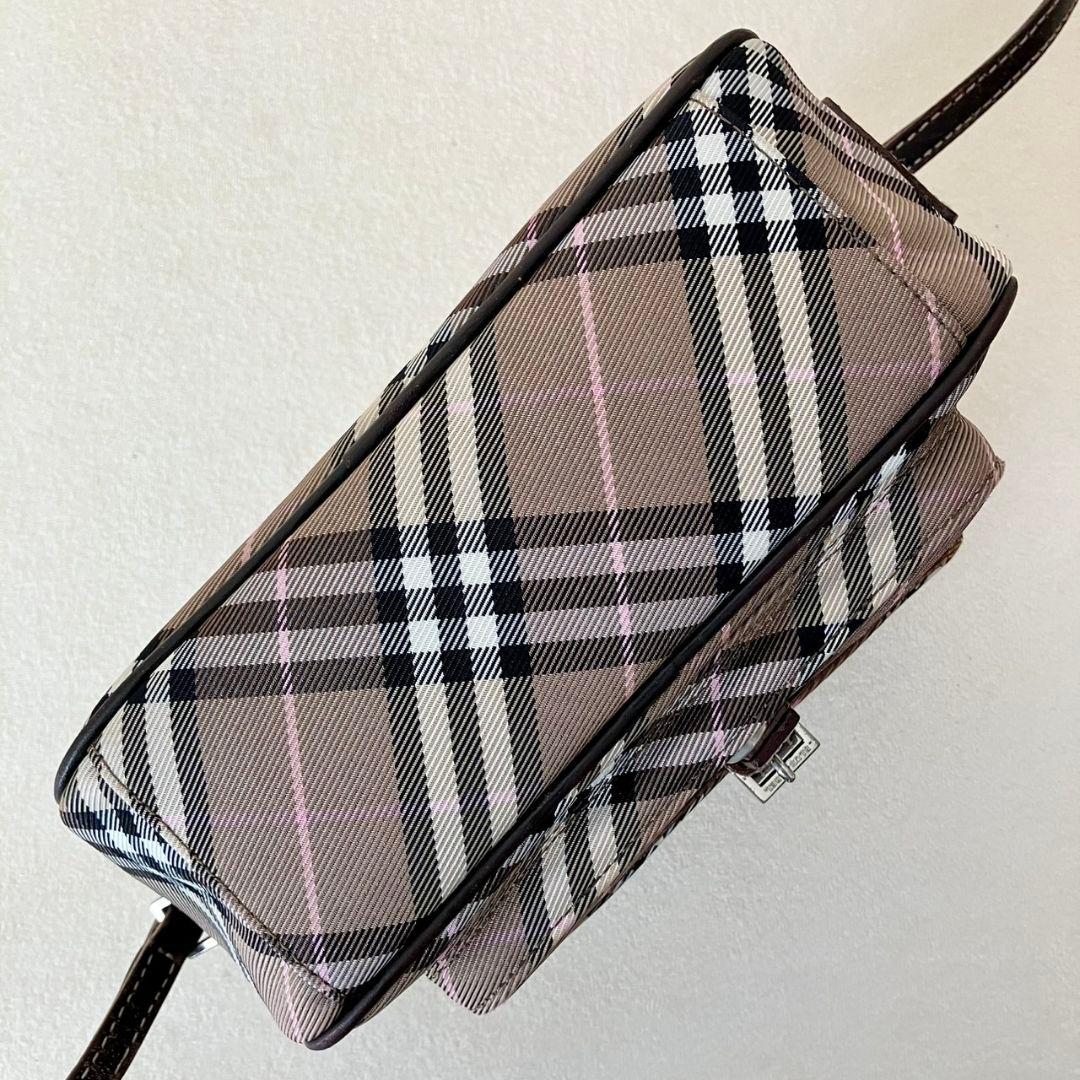 バーバリー ブルーレーベル ショルダーバッグ ポシェット ノバチェック ブラウン