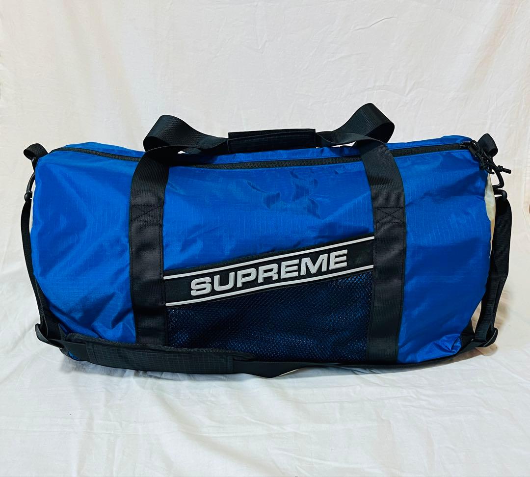 Supreme Logo Duffle Bag ブルー FW23 ボストンバッグ